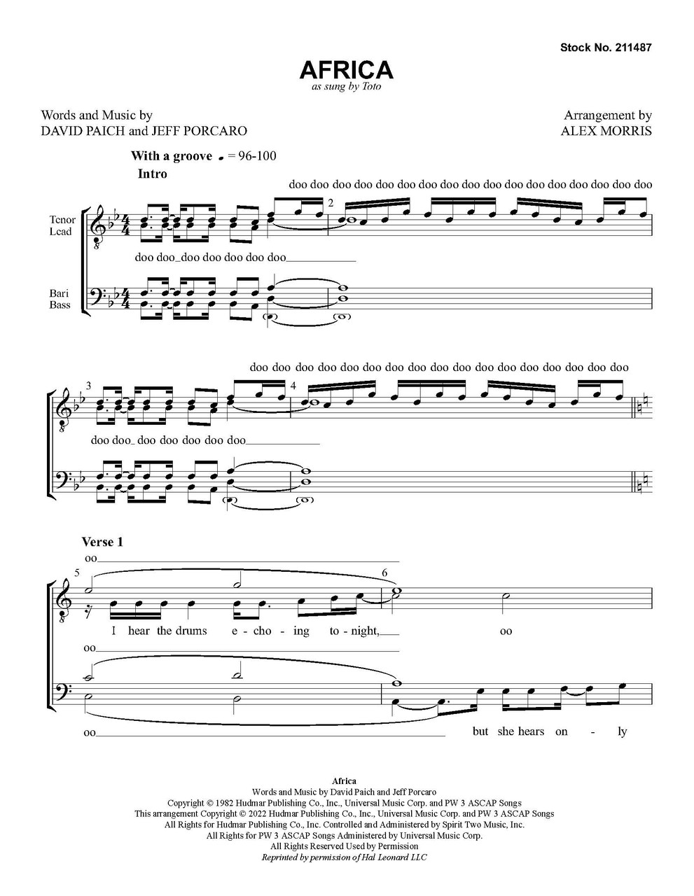 Africa (TTBB) (arr. Morris)