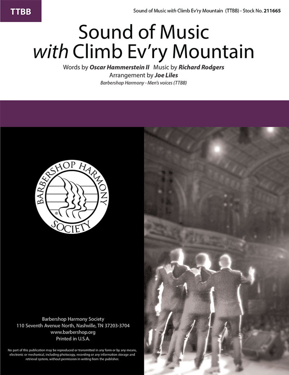 The Sound of Music with Climb Every Mountain (TTBB) (arr. Liles)