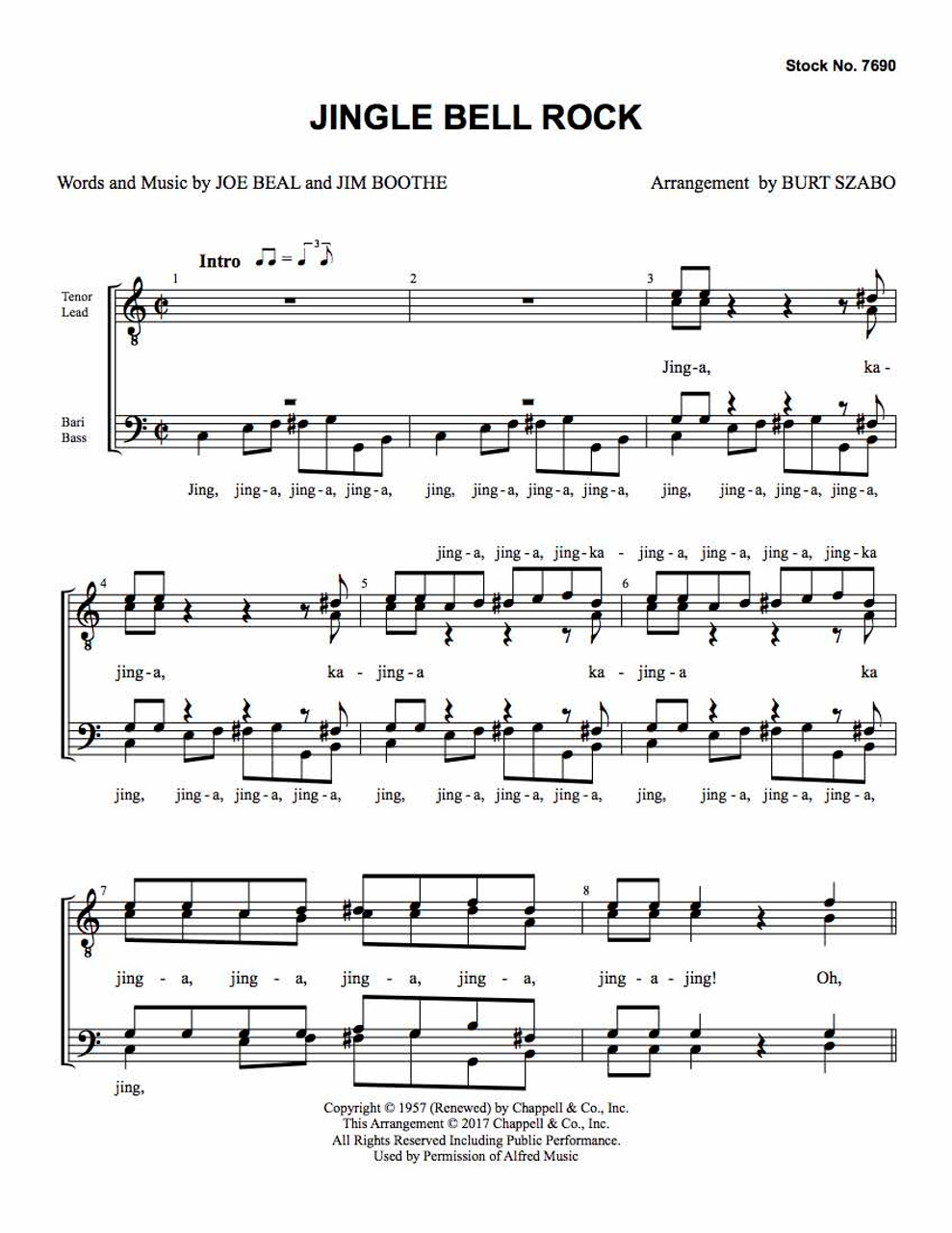 Jingle Bell Rock (TTBB) (arr. Szabo)