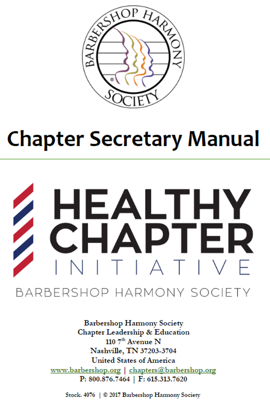 Chapter Secretary Manual - Download