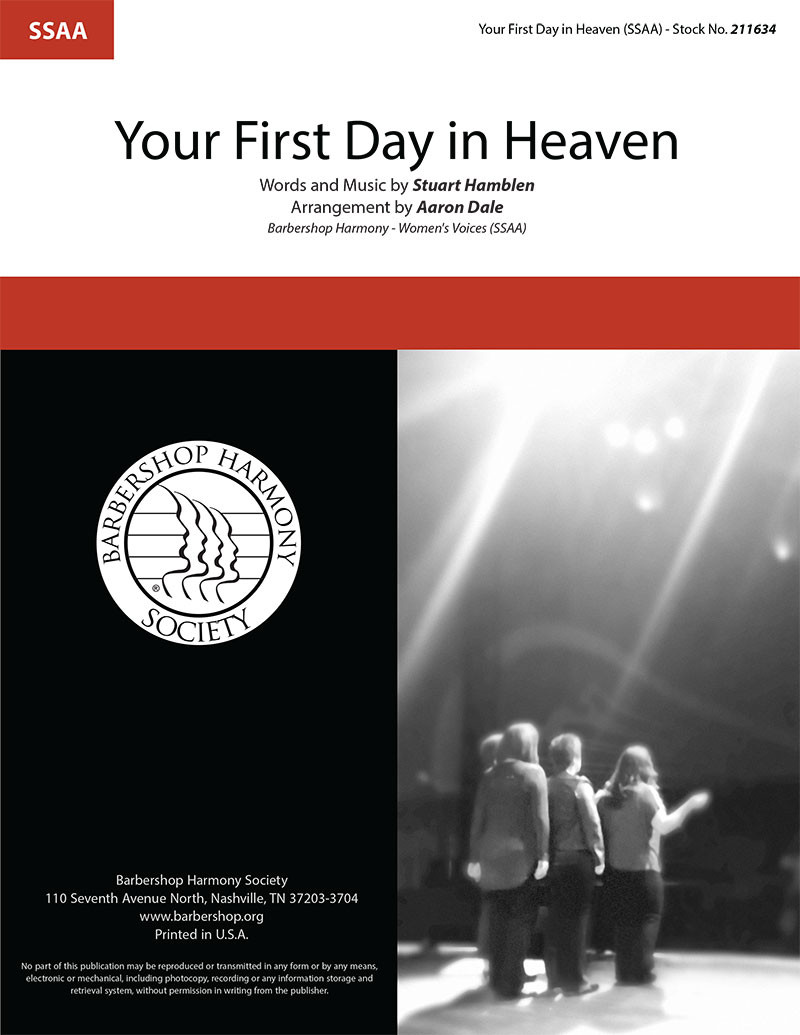 Your First Day in Heaven (SSAA) (arr. Dale)