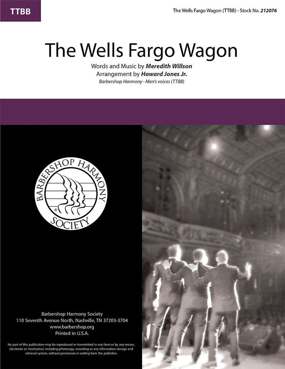 The Wells Fargo Wagon (TTBB) (arr. Jones) - Download