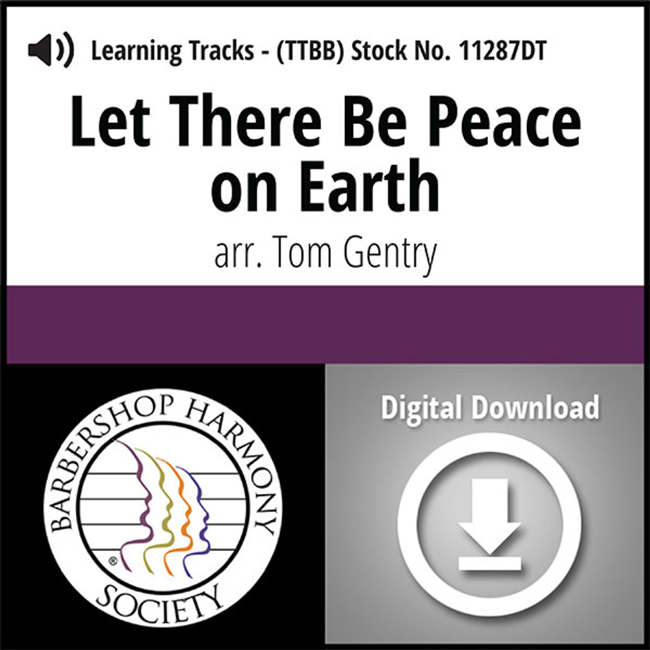 Let There Be Peace On Earth (TTBB) (arr. Gentry) - Digital Learning Tracks - for 8614