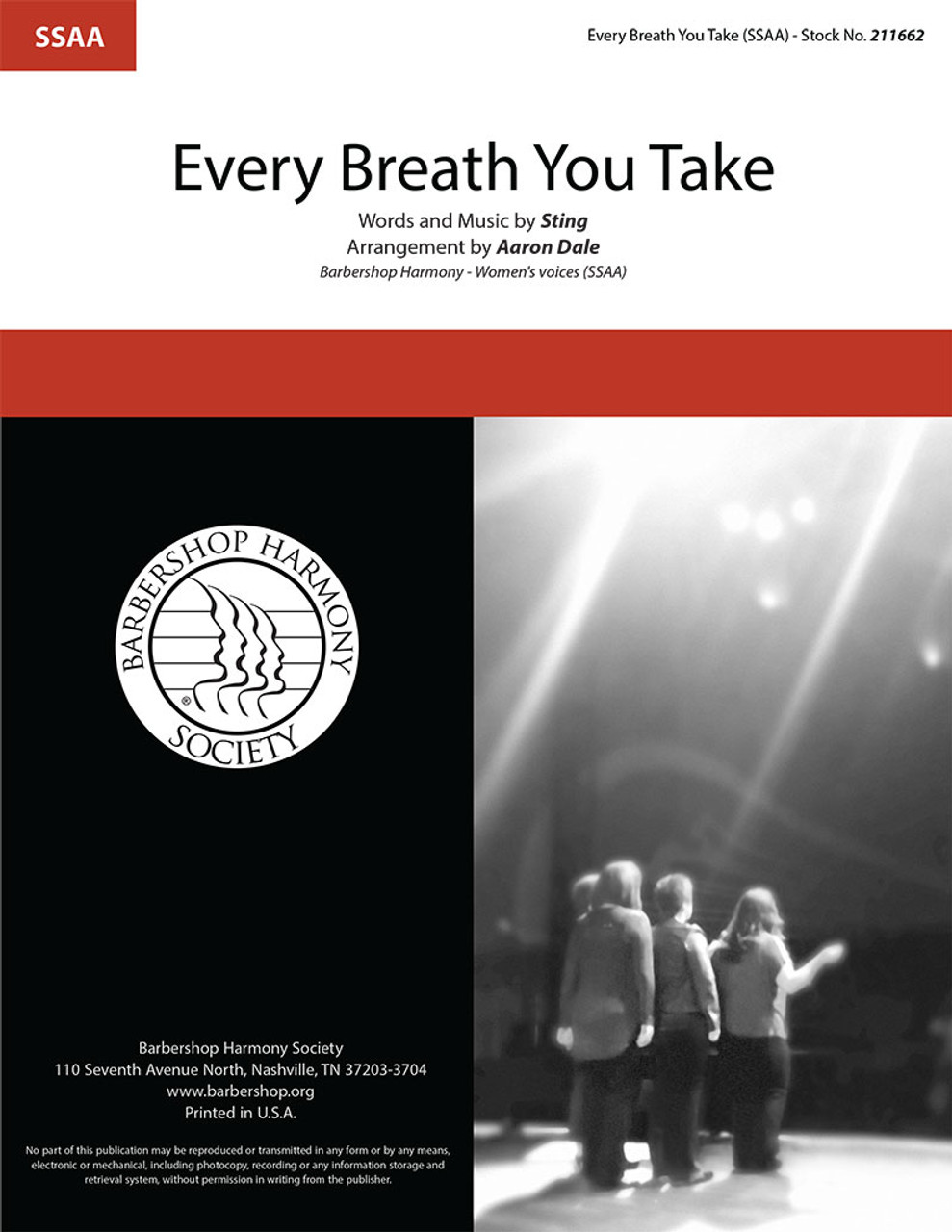 Every Breath You Take (SSAA) (arr. Dale)