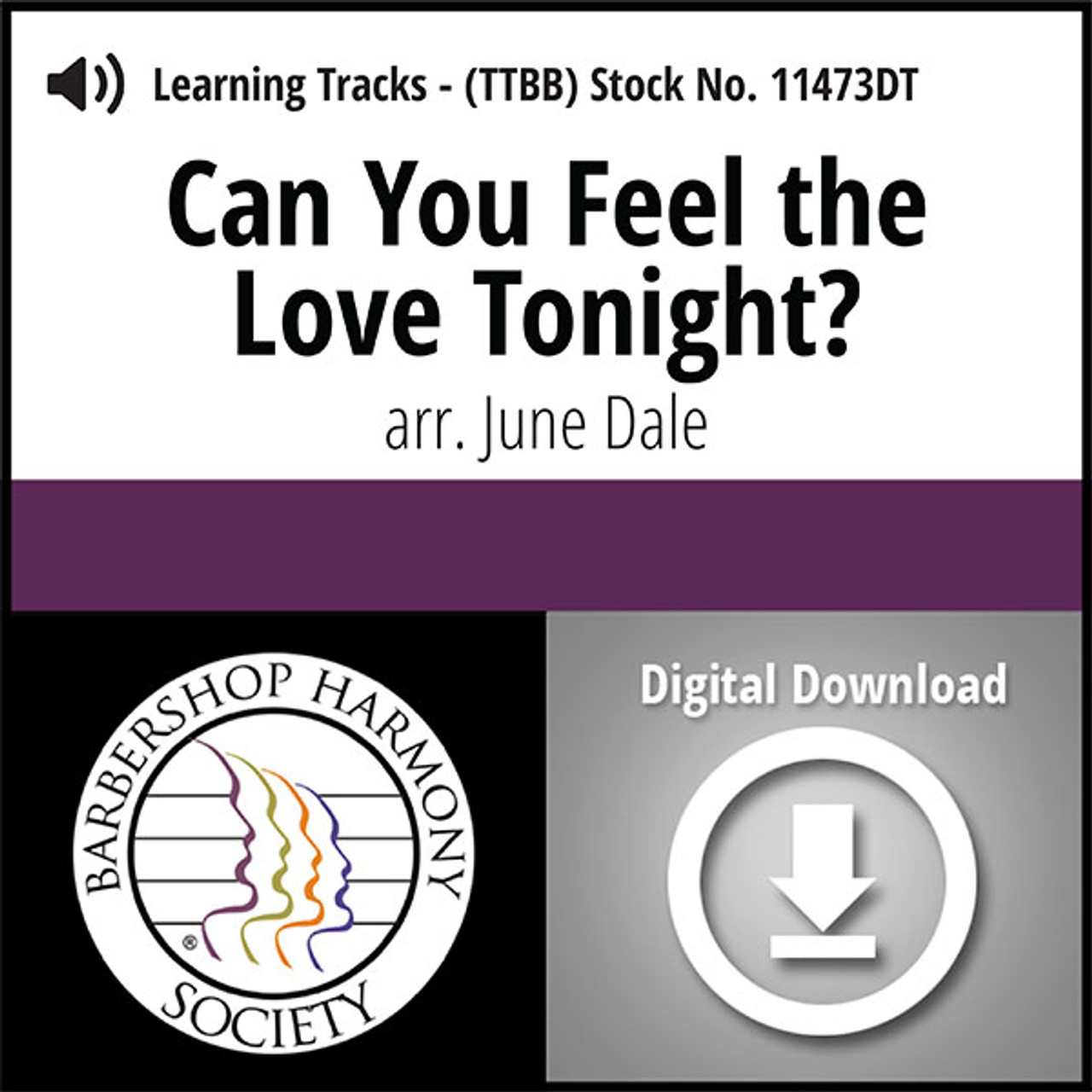 Can You Feel the Love Tonight? (TTBB) (arr. J. Dale) - Digital Learning Tracks - for 8203