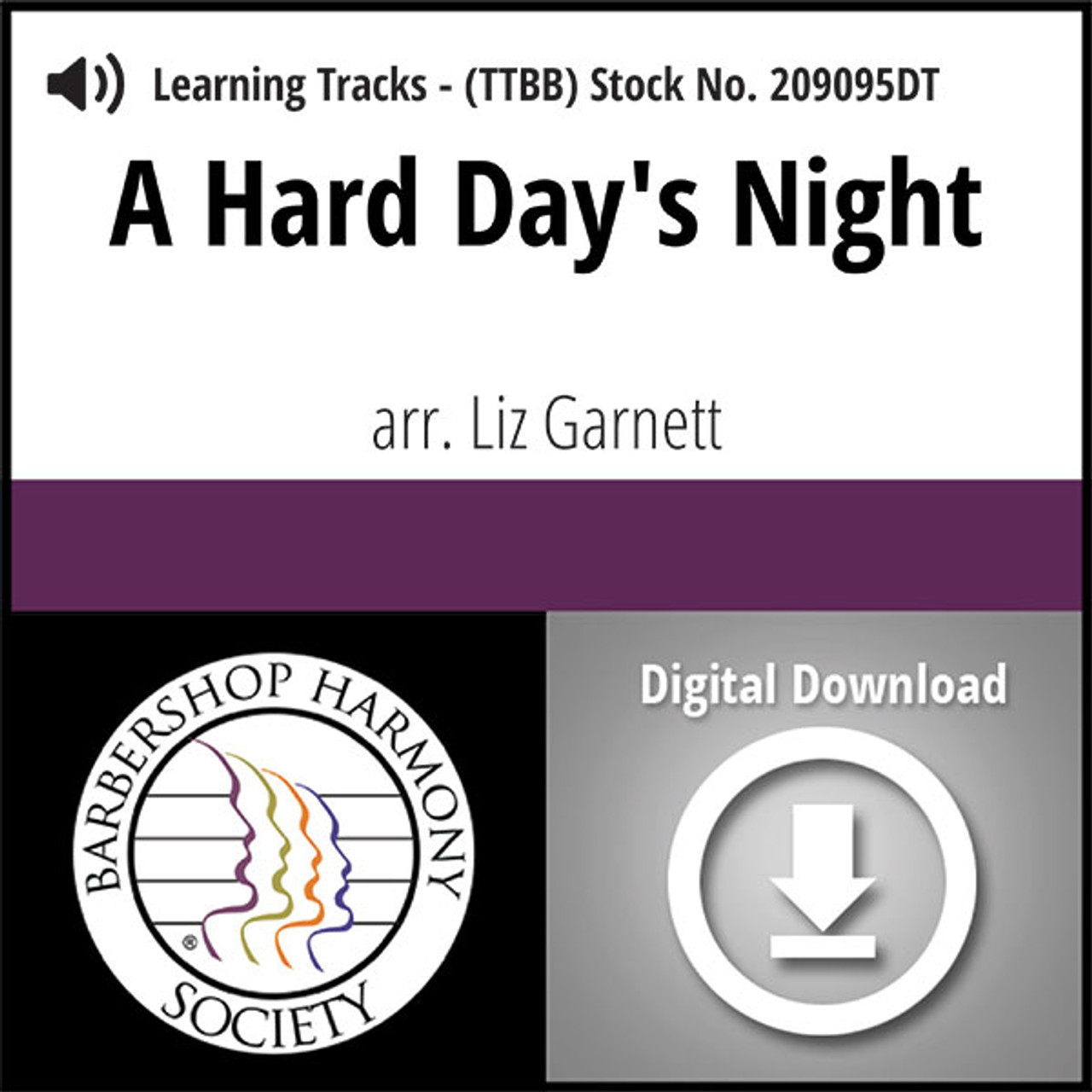 A Hard Day's Night (TTBB) (Garnett) - Digital Learning Tracks for 209094