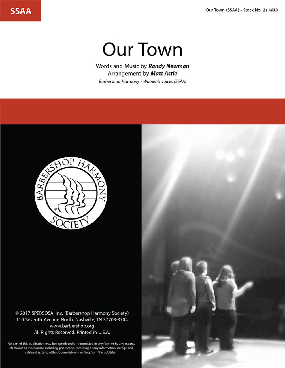 Our Town (SSAA) (arr. Astle) - Download