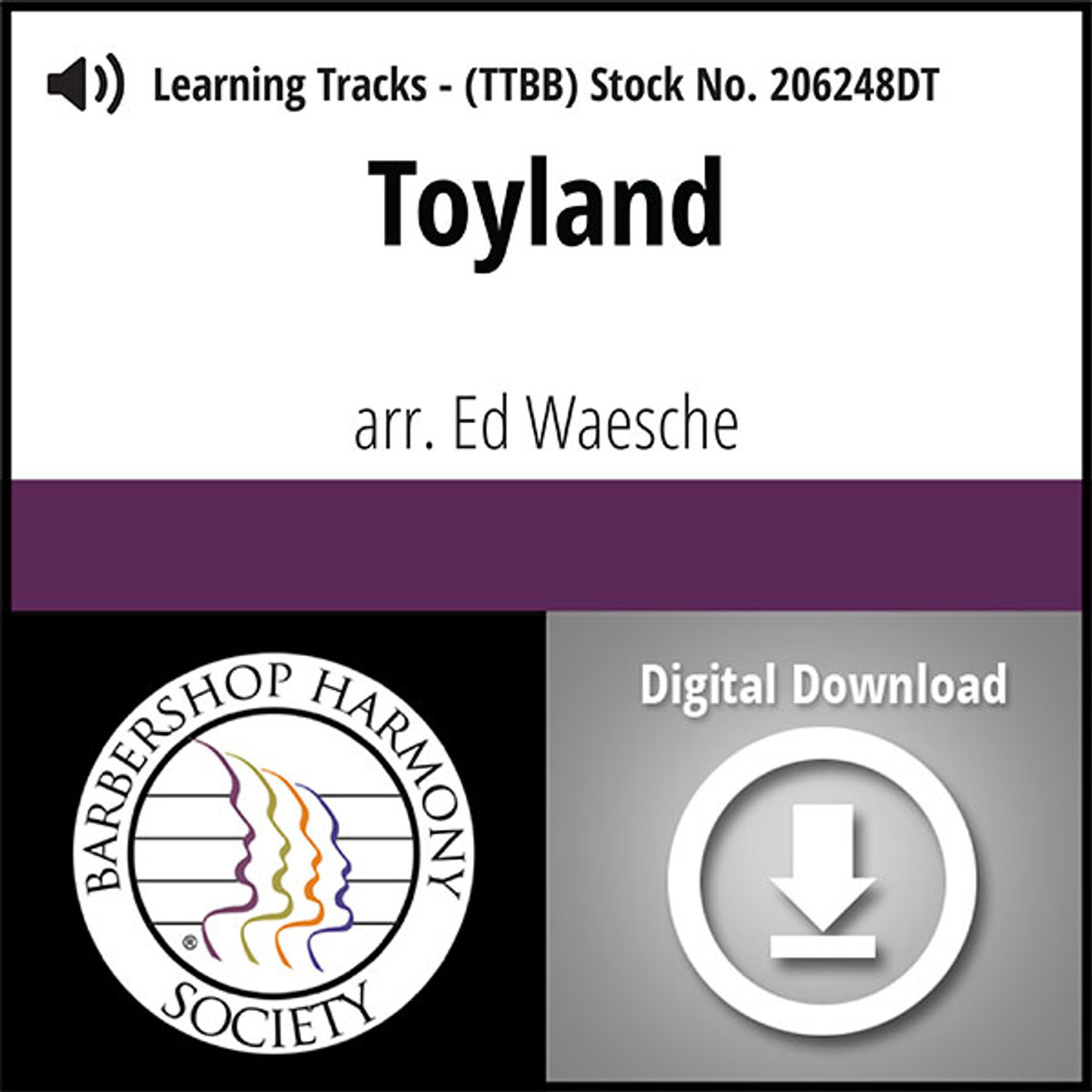 Toyland (TTBB) (arr. Waesche) - Digital Learning Tracks for 206242