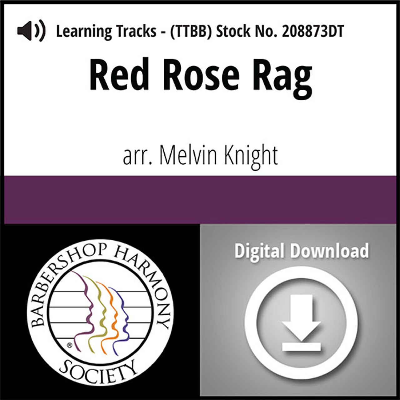 Red Rose Rag (TTBB) (arr. Knight) - Digital Learning Tracks for 206860