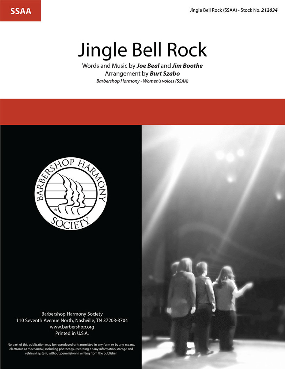 Jingle Bell Rock (SSAA) (arr. Szabo)