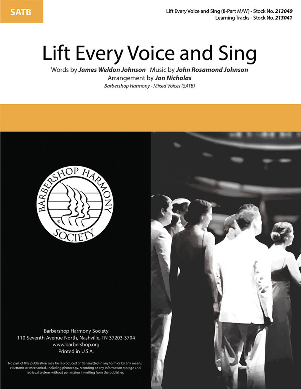 Lift Every Voice and Sing (8-part M/W) (arr. Nicholas)