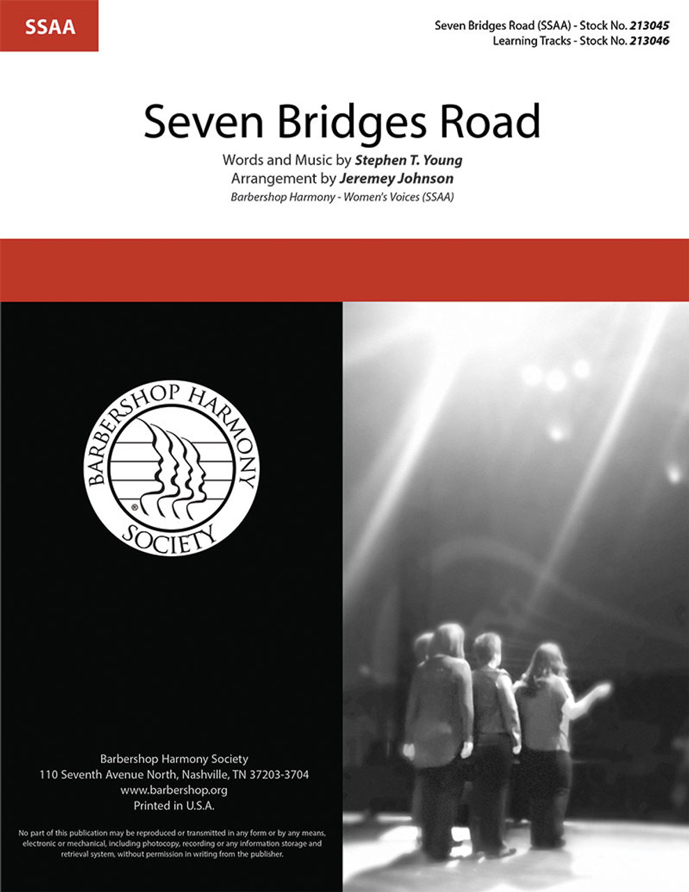 Seven Bridges Road (SSAA) (arr. Johnson)