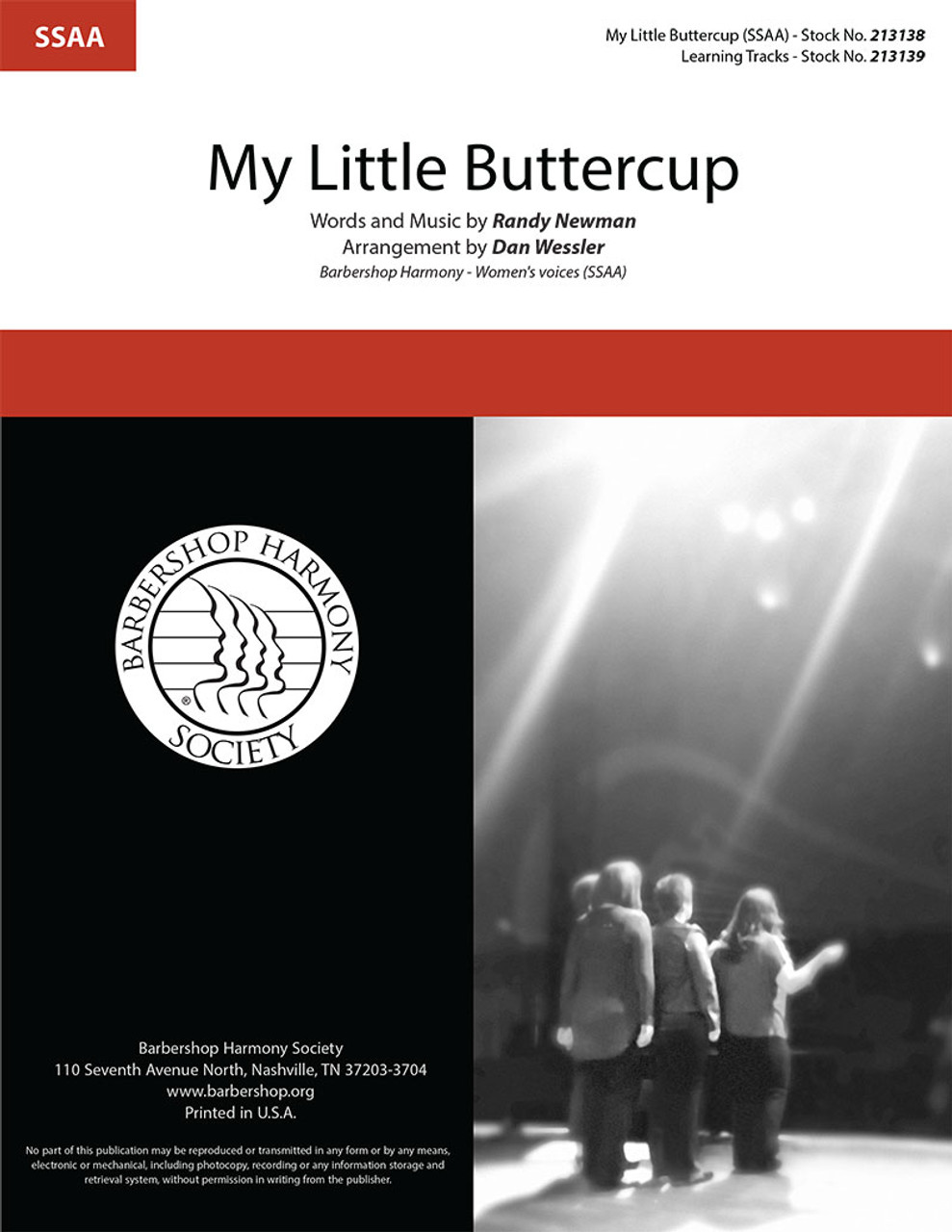 My Little Buttercup (SSAA) (arr. Wessler)