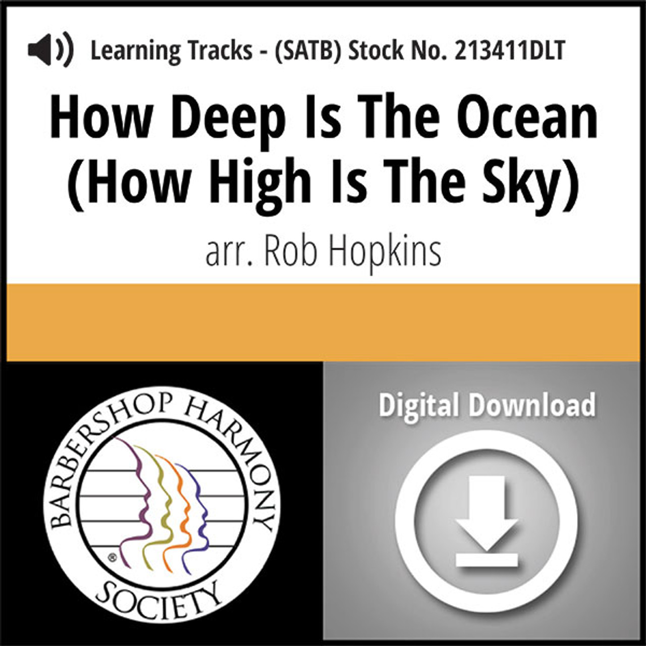 How Deep is the Ocean (How High is the Sky) (SATB) (arr. Hopkins) - Digital Tracks for 213410