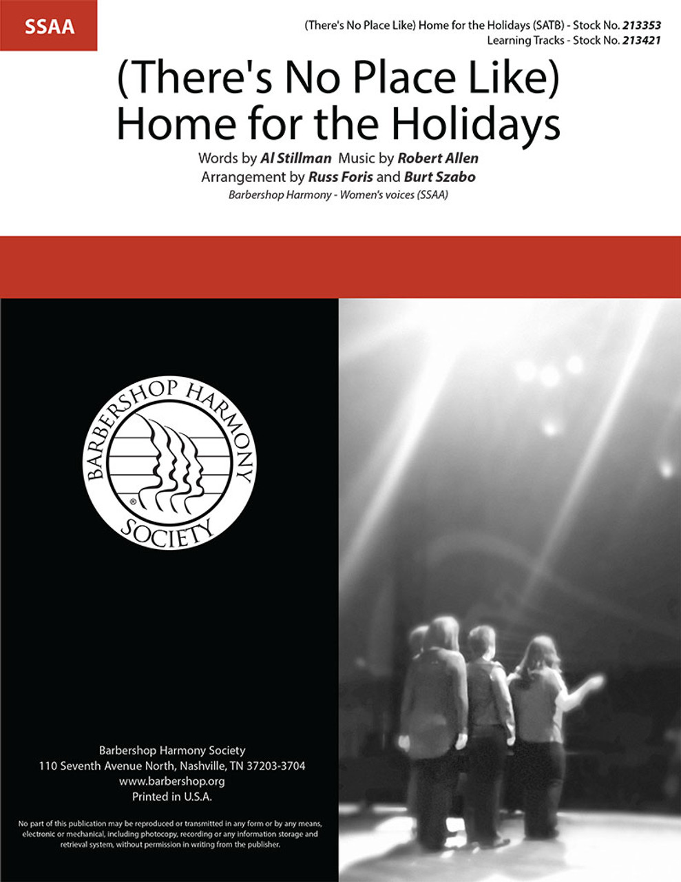 (There's No Place Like) Home for the Holidays (SSAA) (arr. Foris & Szabo)