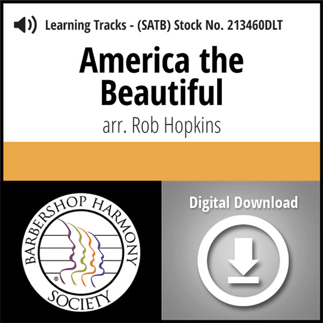 America the Beautiful (SATB) (arr. Hopkins) - Digital Tracks for 213459