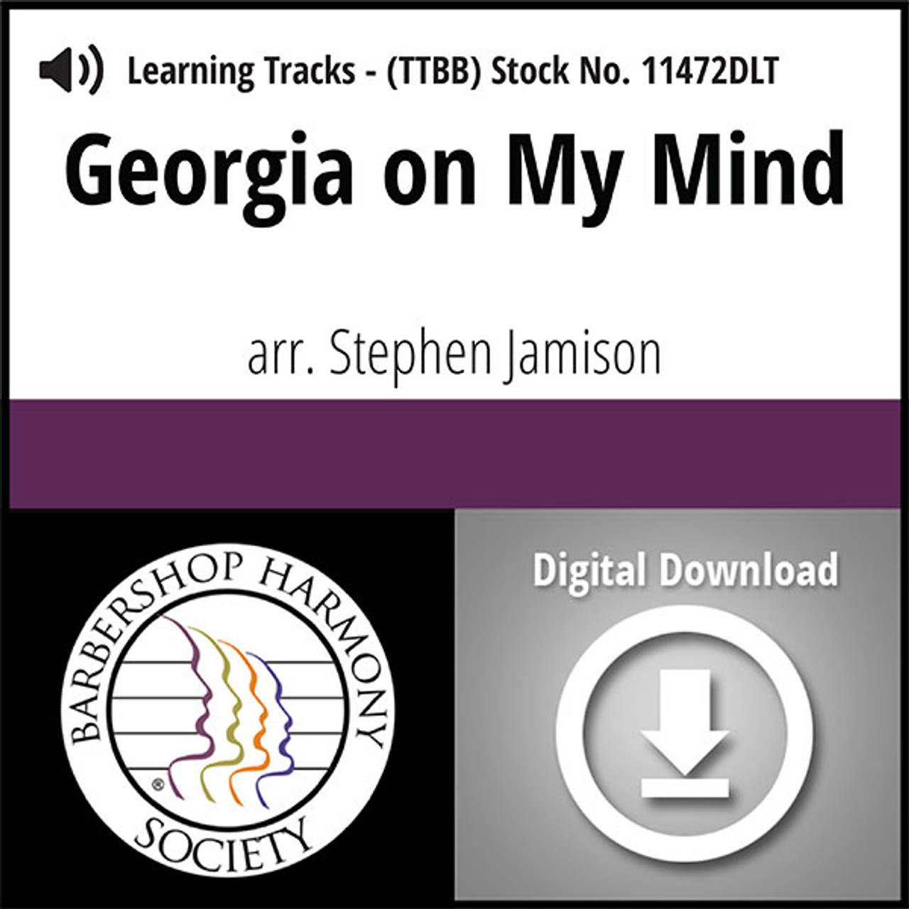 Georgia On My Mind (TTBB) (arr. Jamison) - Digital Learning Tracks for 7322