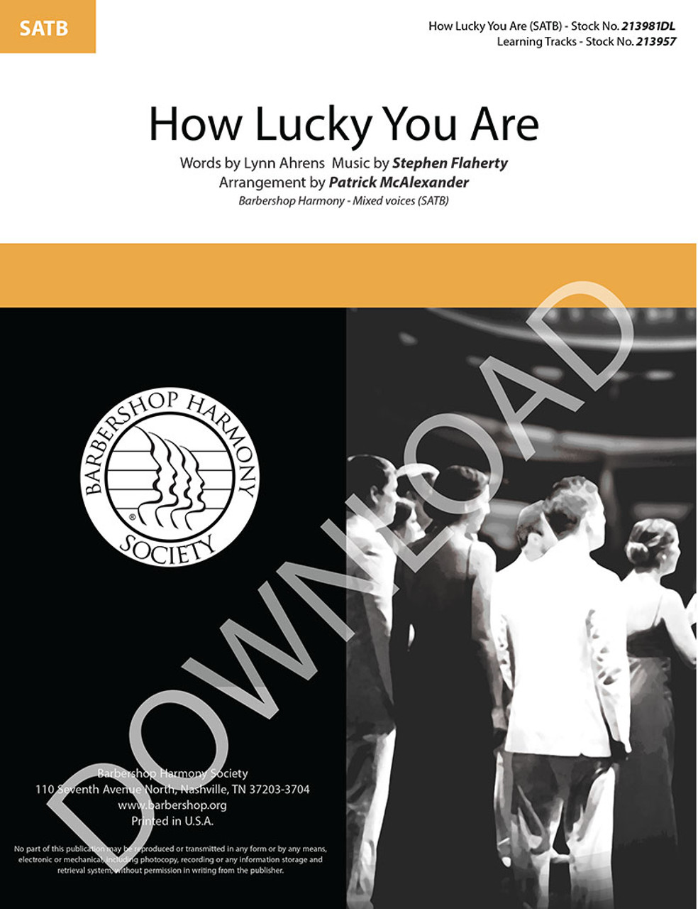 How Lucky You Are (SATB) (arr. McAlexander) - Download