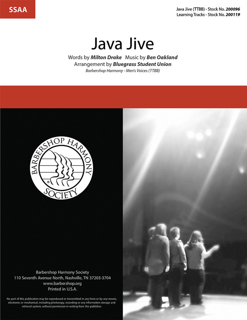 Java Jive (SSAA) (arr. Bluegrass Student Union) (Australia & New Zealand)