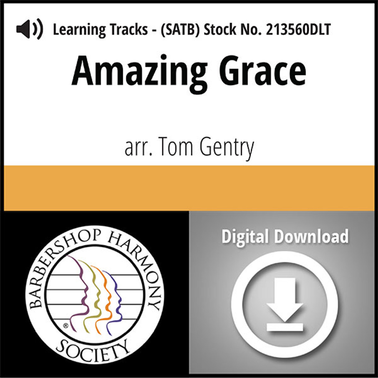 Amazing Grace (SATB) (arr. Gentry) - Digital Learning Tracks  for 213559