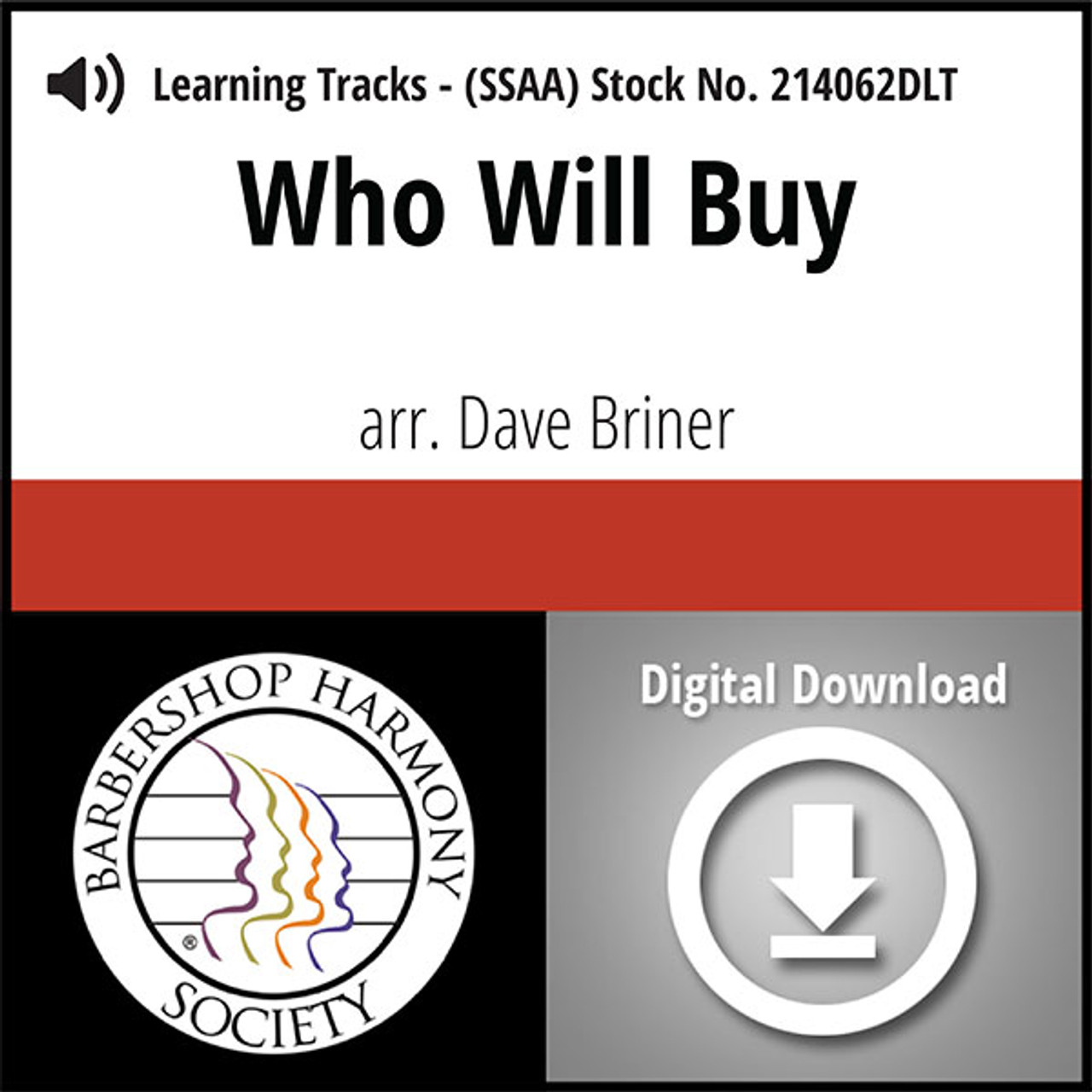 Who Will Buy (SSAA) (arr. Briner) - Digital Learning Tracks for 213629