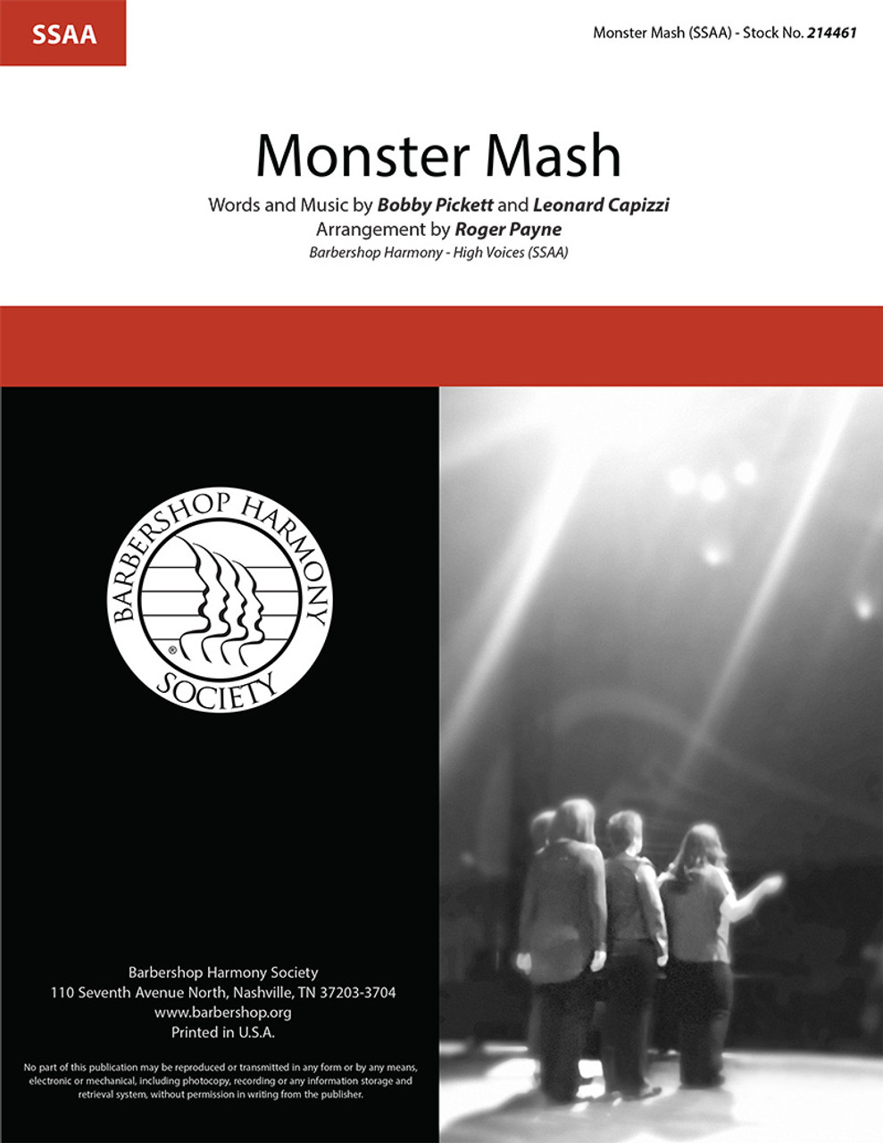 Monster Mash (SSAA) (arr. Roger Payne)