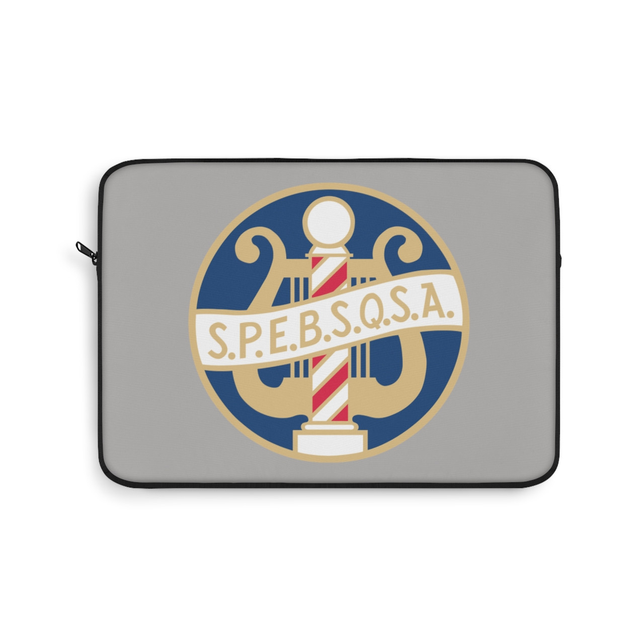 Light Gray Laptop Sleeve with SPEBSQSA Logo