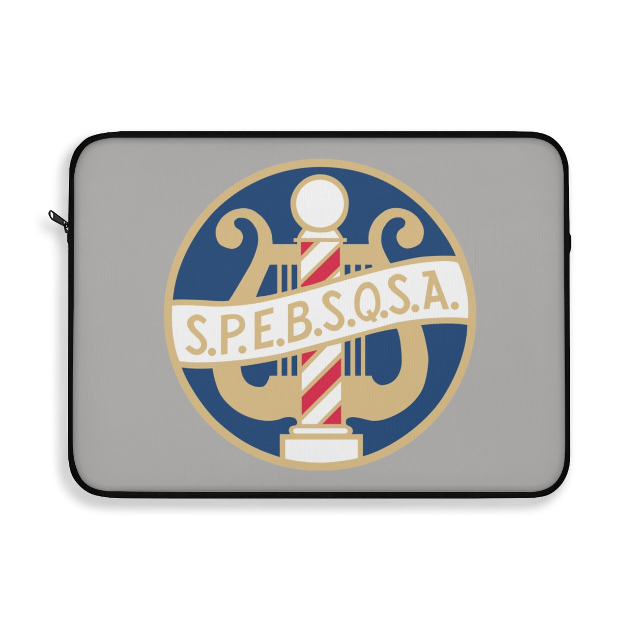 Light Gray Laptop Sleeve with SPEBSQSA Logo