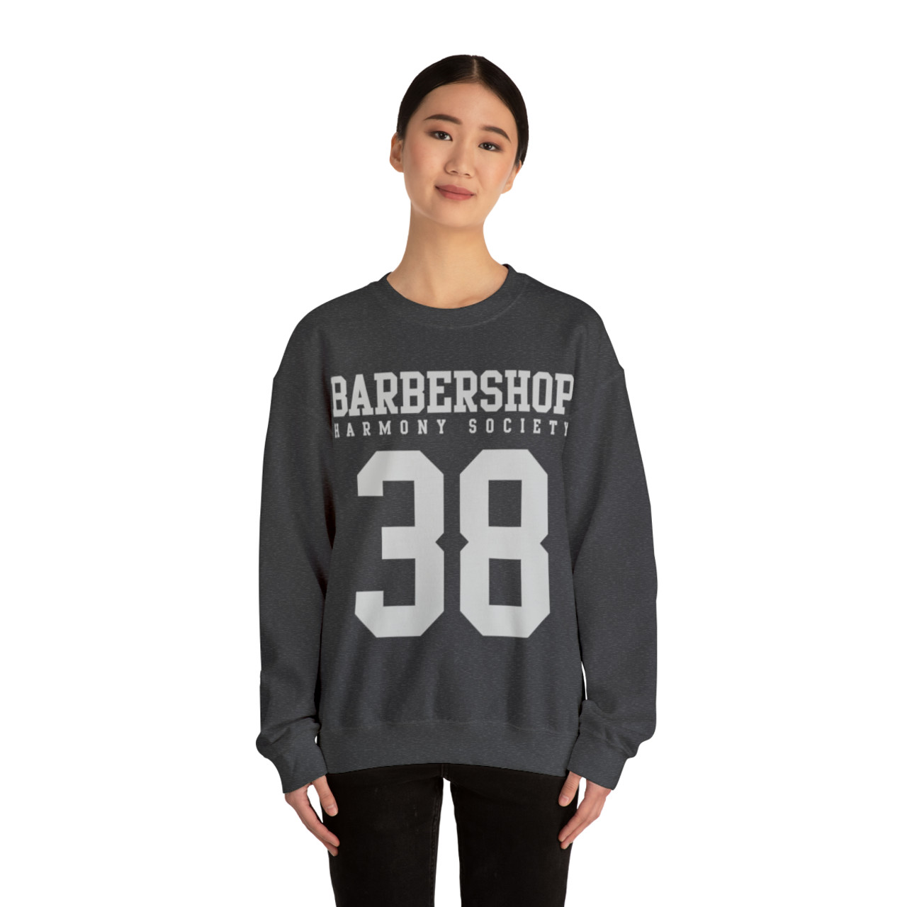 Unisex Barbershop Harmony Society "38" Crewneck Sweatshirt