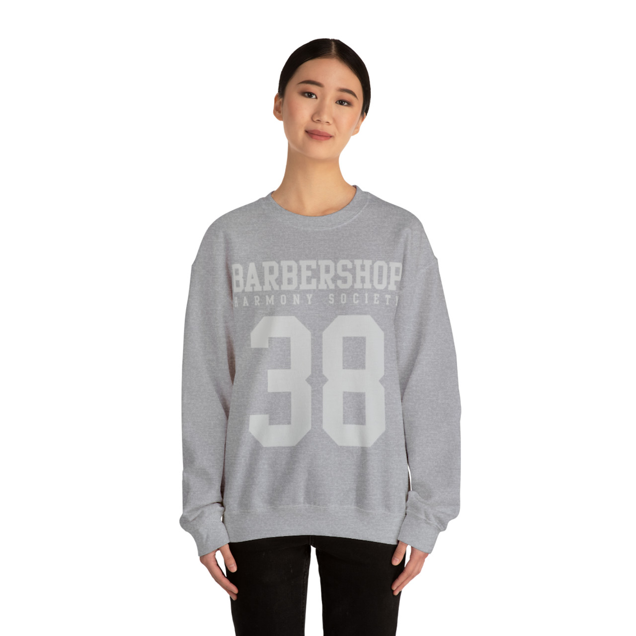 Unisex Barbershop Harmony Society "38" Crewneck Sweatshirt