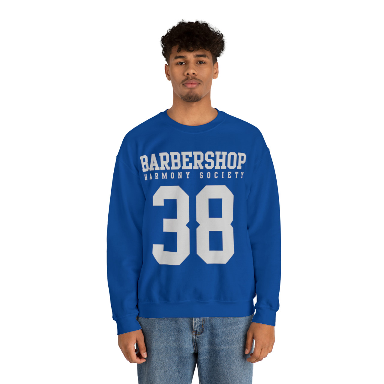 Unisex Barbershop Harmony Society "38" Crewneck Sweatshirt