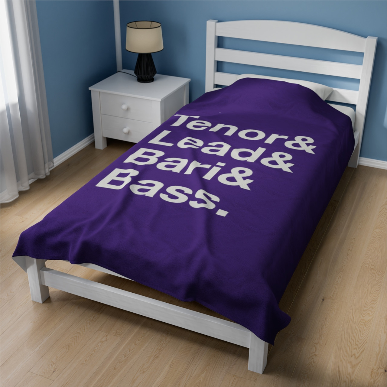 Purple TLBB Velveteen Plush Blanket