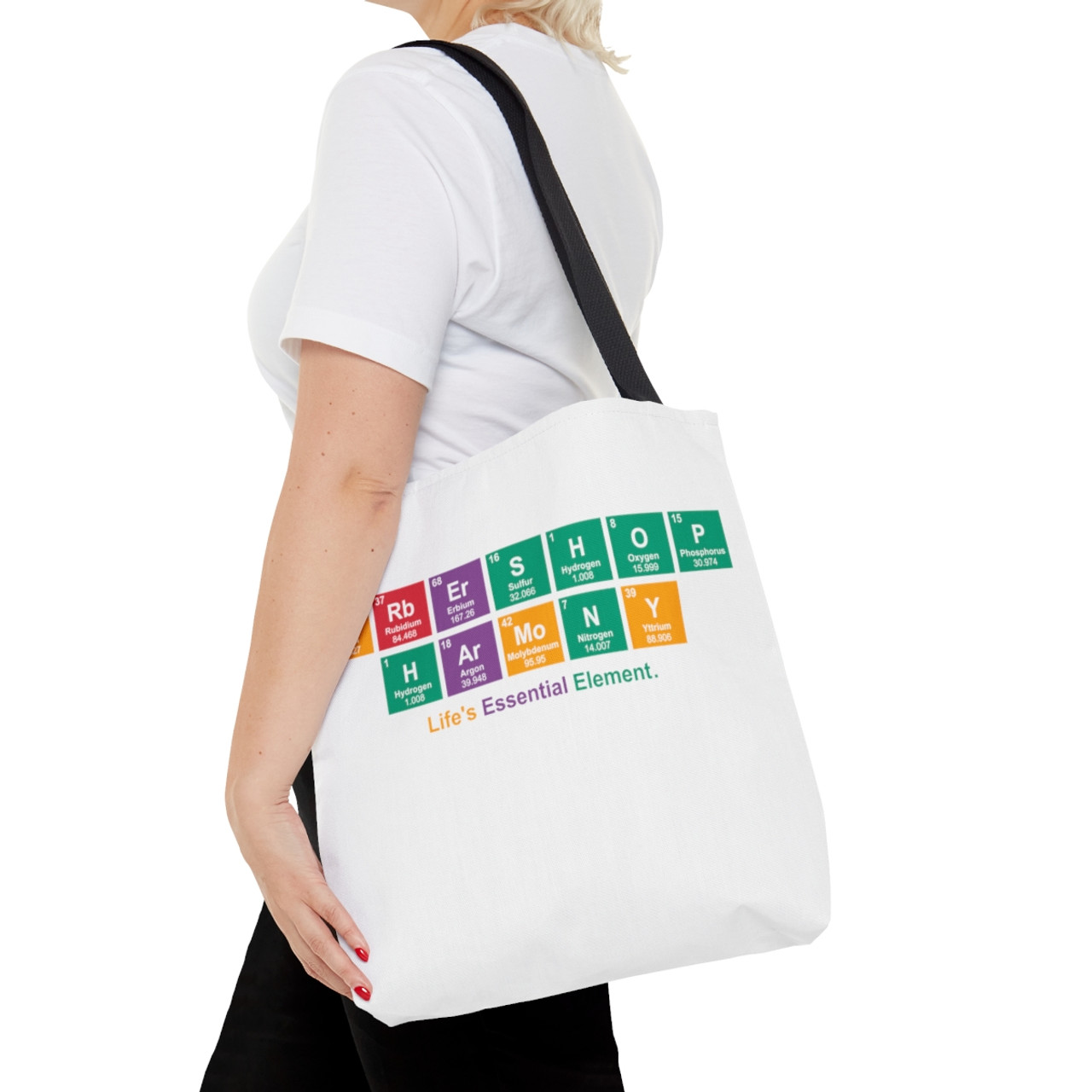 Barbershop Elements White Tote Bag