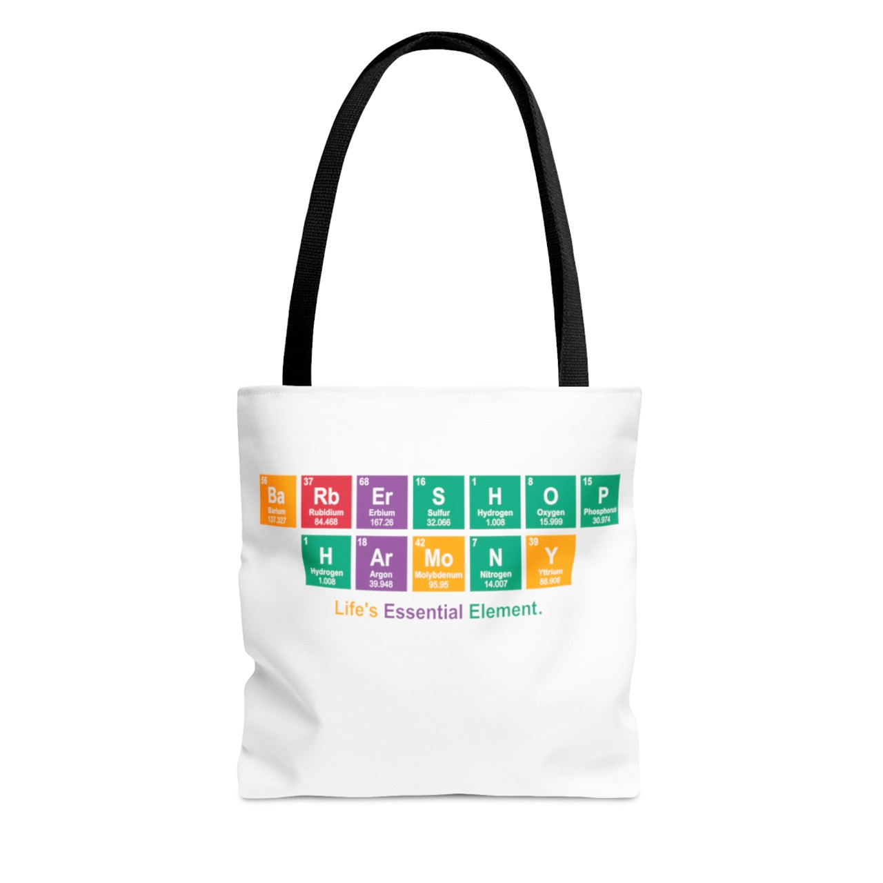 Barbershop Elements White Tote Bag