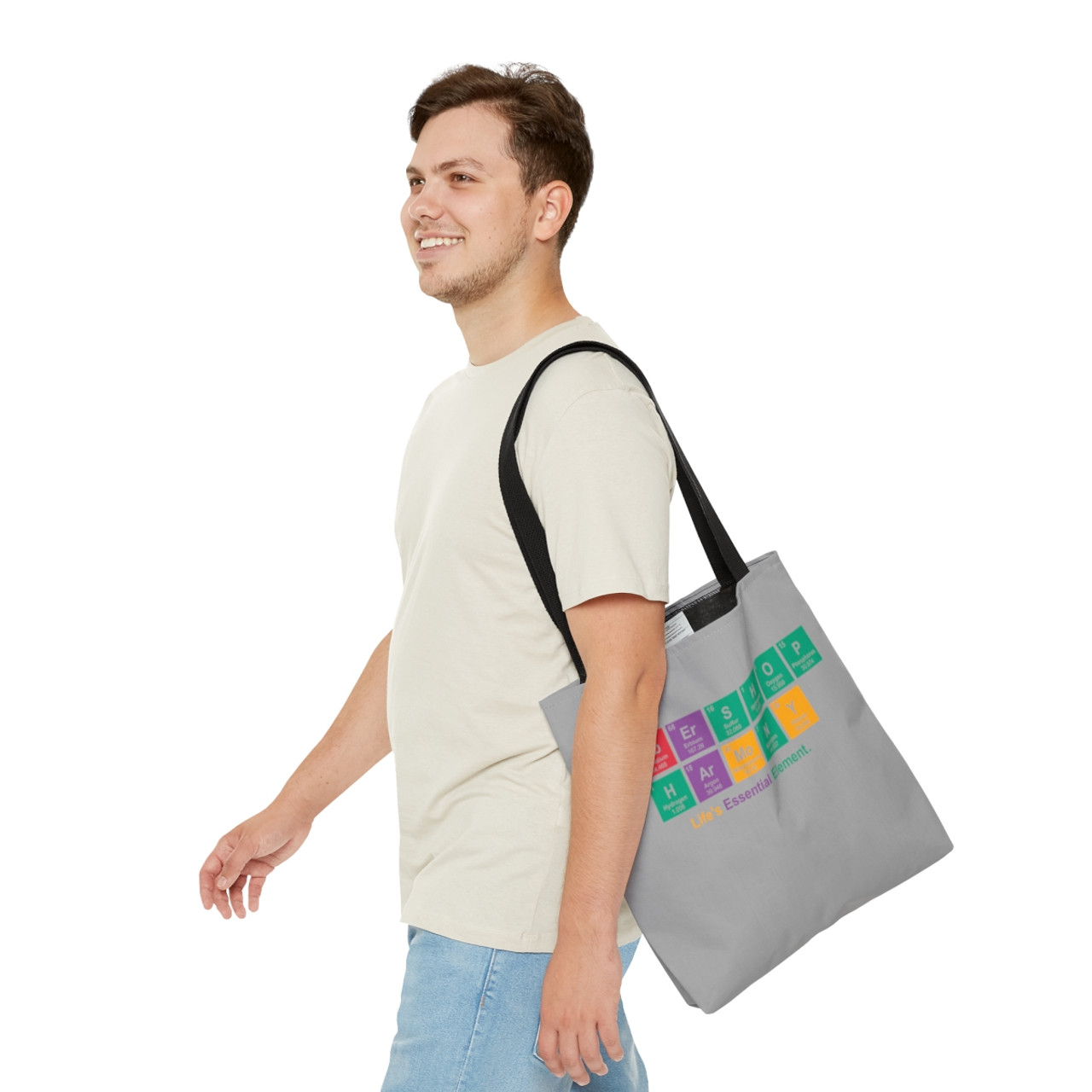 Barbershop Elements Light Gray Tote Bag