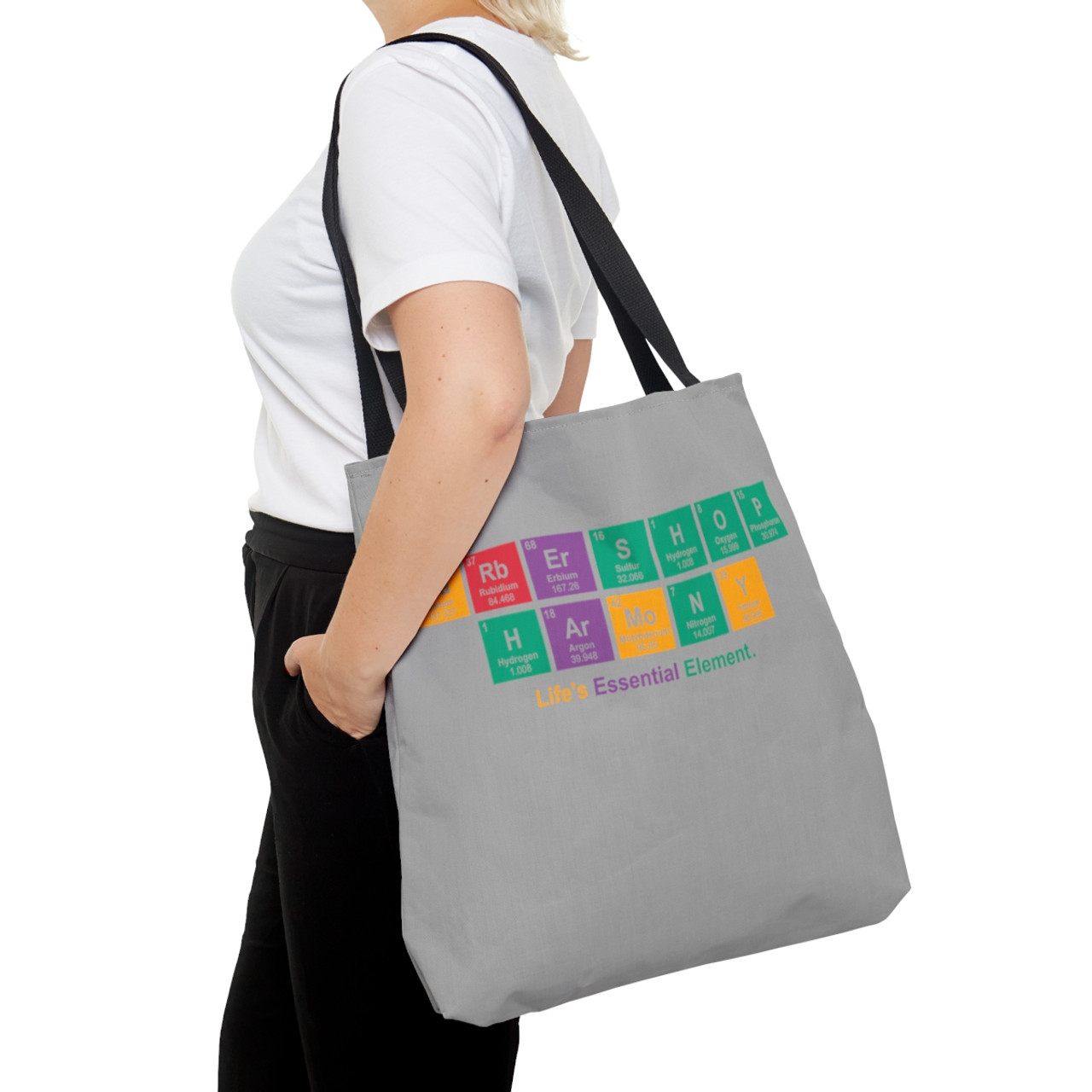 Barbershop Elements Light Gray Tote Bag