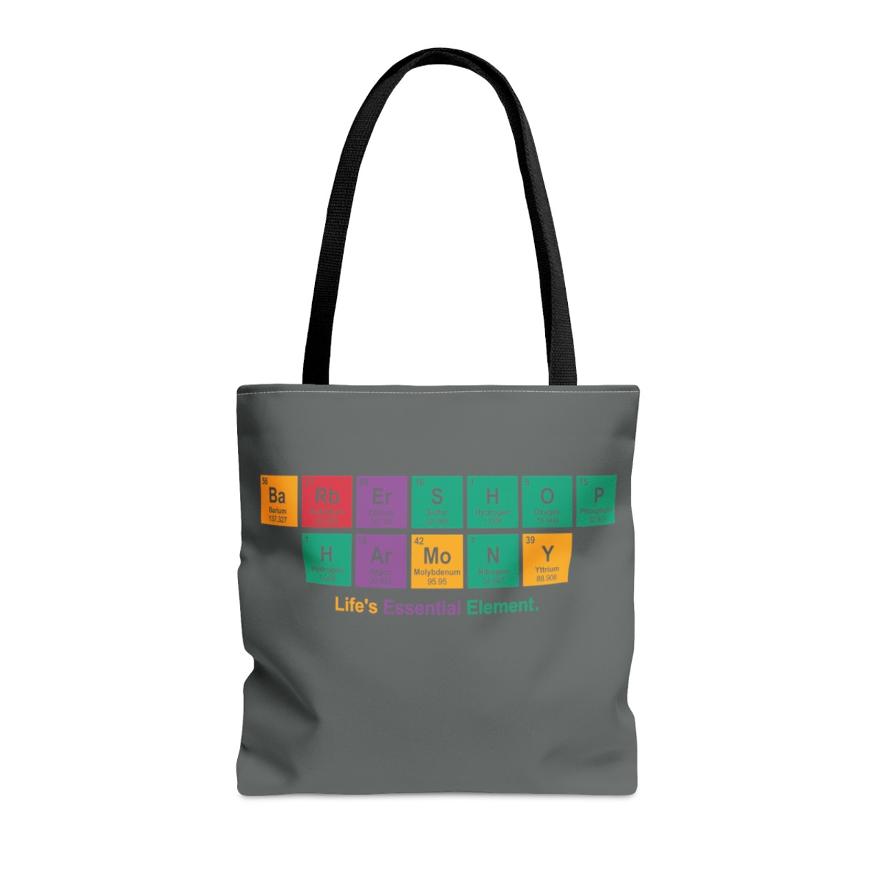 Barbershop Elements Dark Gray Tote Bag