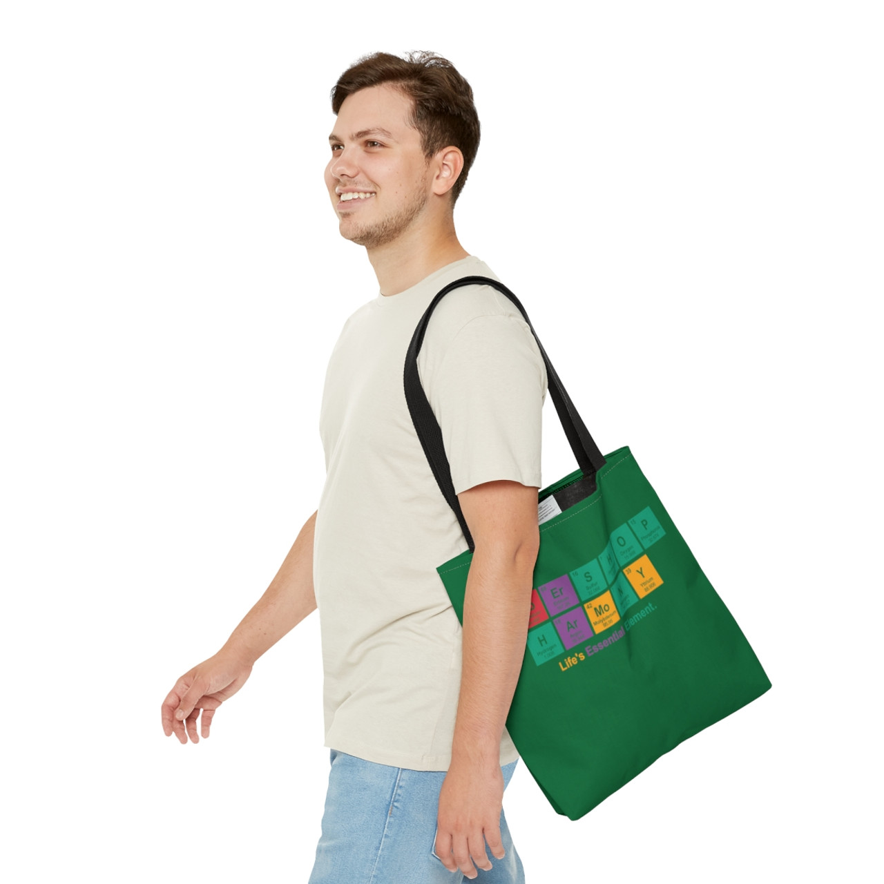 Barbershop Elements Dark Green Tote Bag