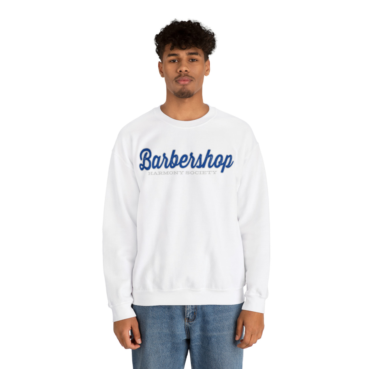 Unisex Cursive Barbershop Crewneck Sweatshirt