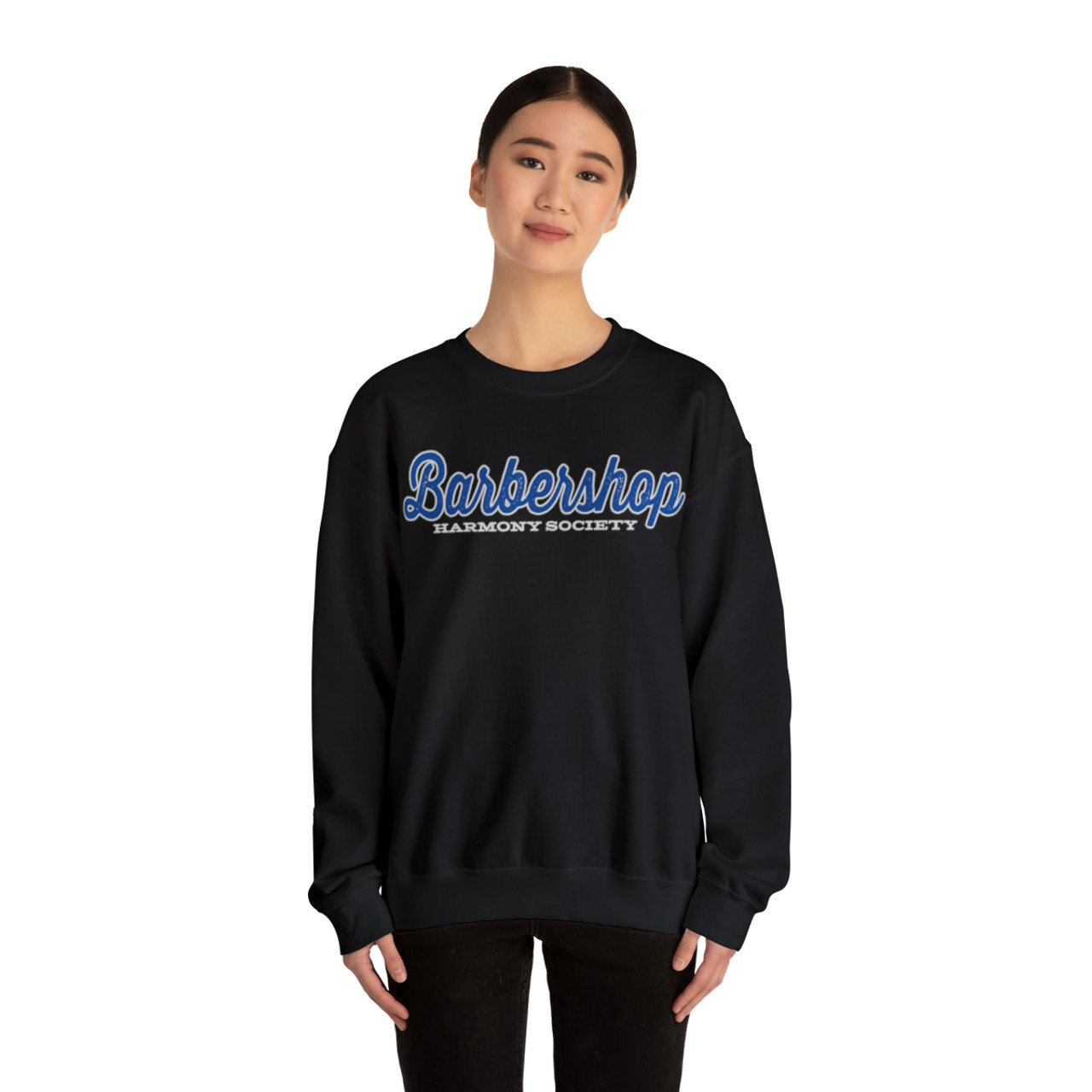 Unisex Cursive Barbershop Crewneck Sweatshirt