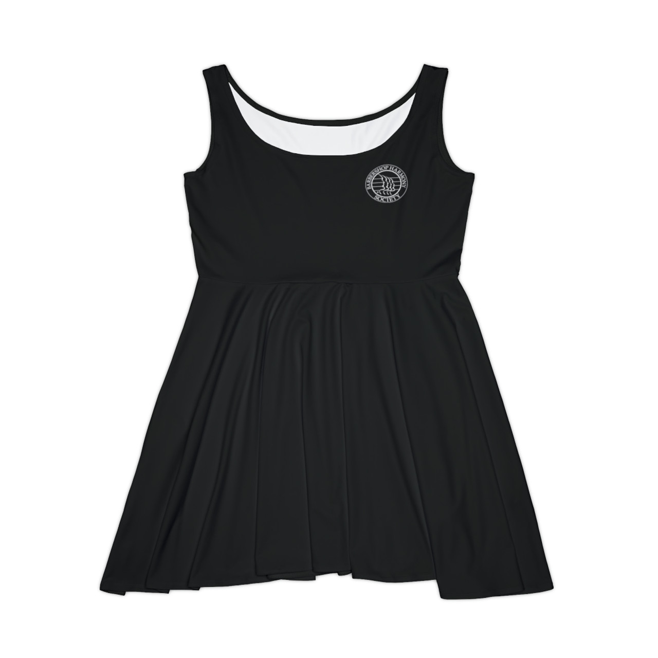 Women's Black Skater Dress- Left Side BHS Seal