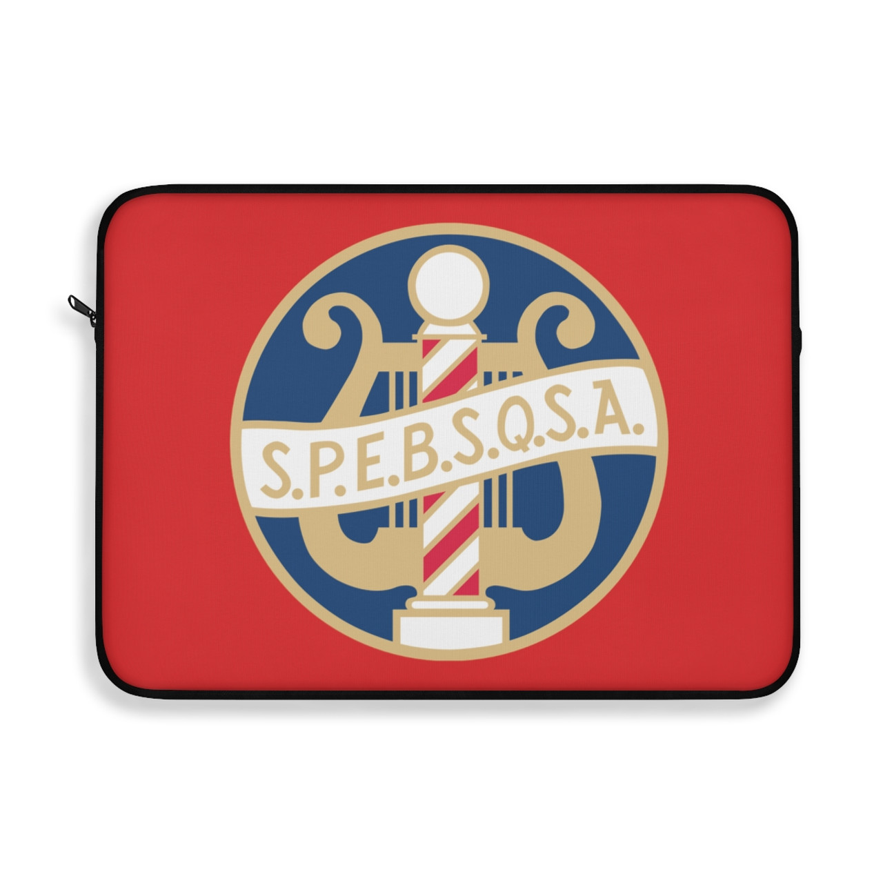 Red Laptop Sleeve with SPEBSQSA Logo