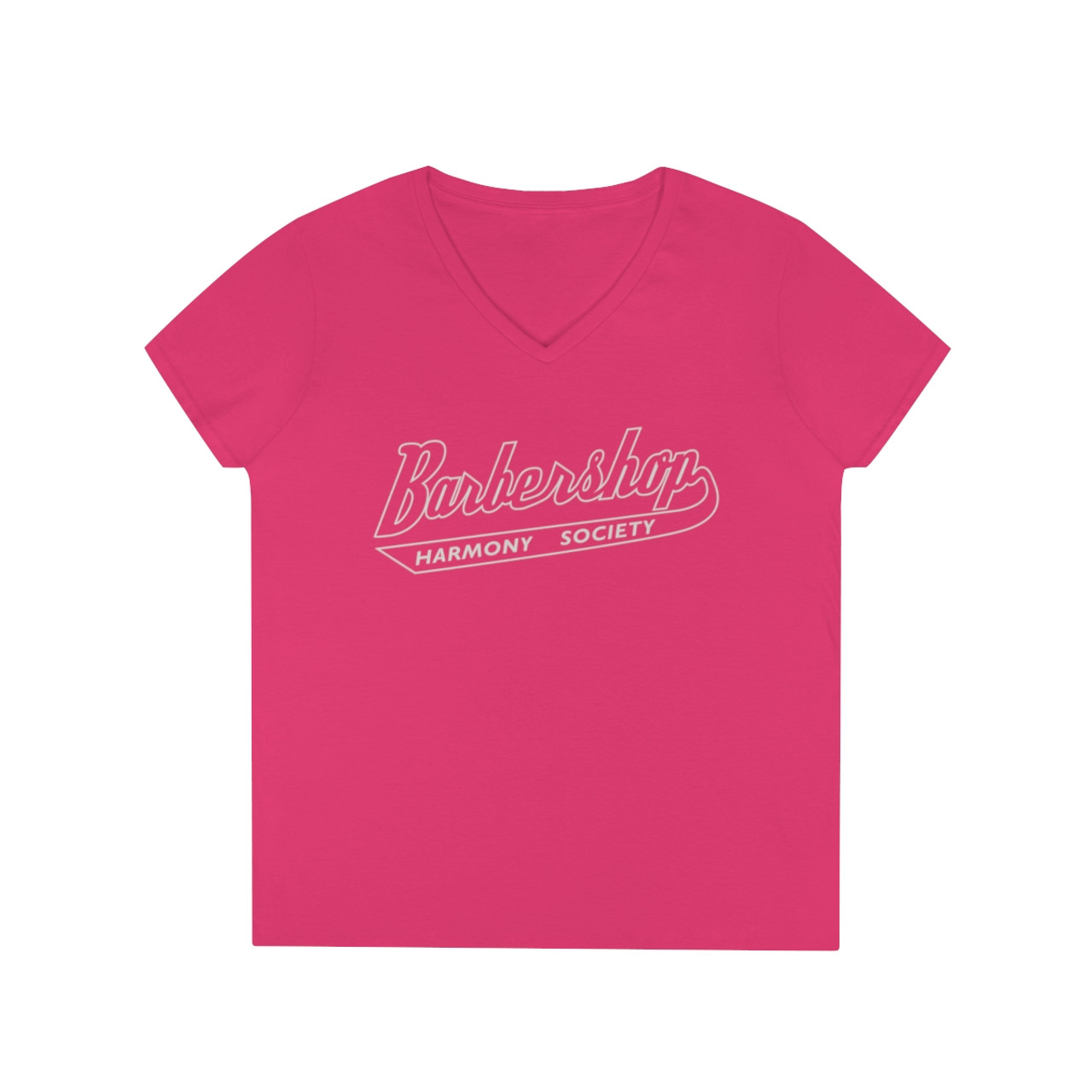 Women's V-Neck Barbershop Harmony "Uni" T-Shirt- Multiple Colors