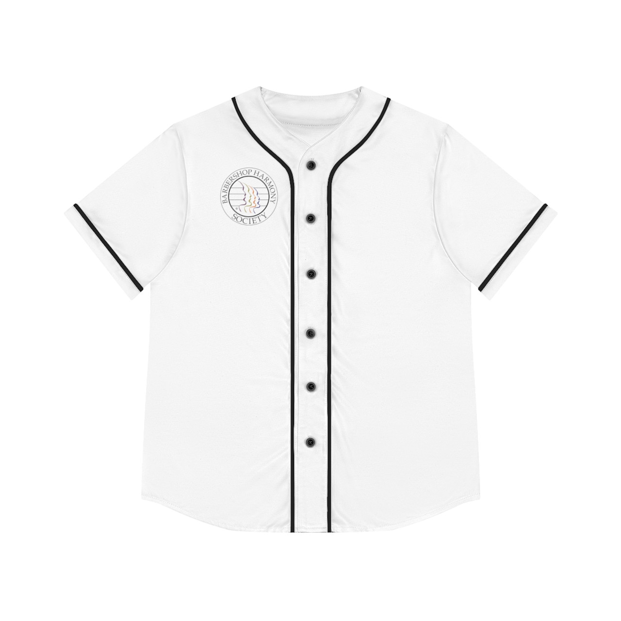 Women's White Baseball Jersey- BHS Seal