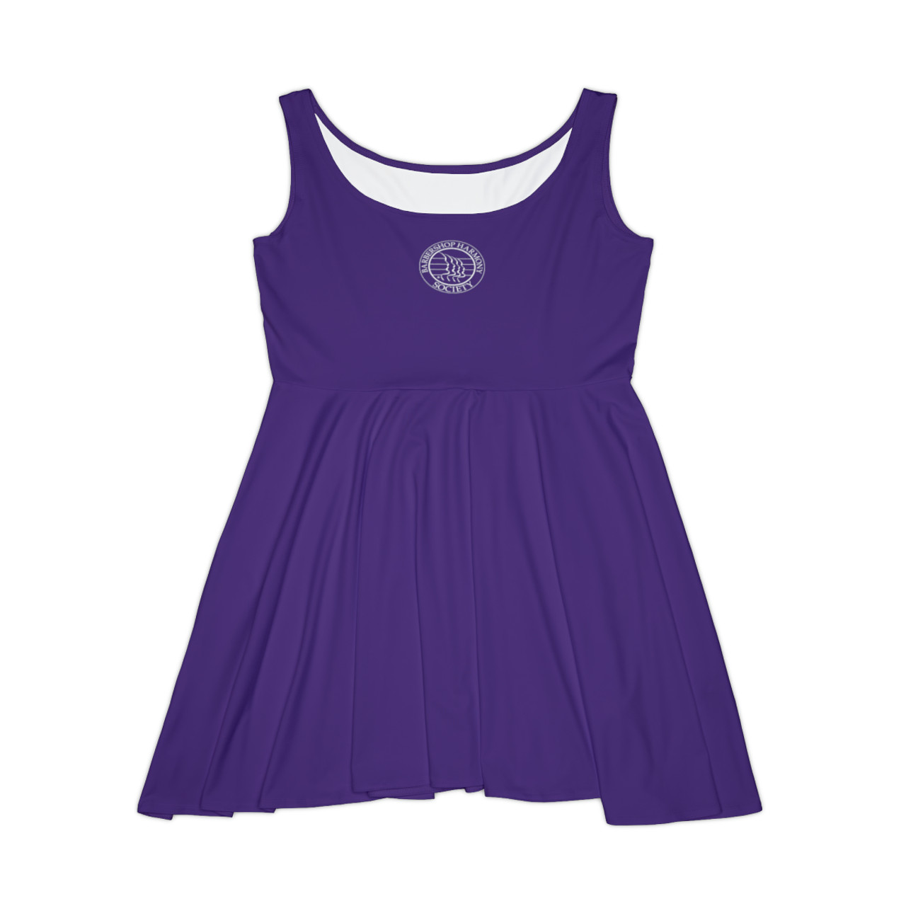 Women's Purple Skater Dress- Center BHS Seal