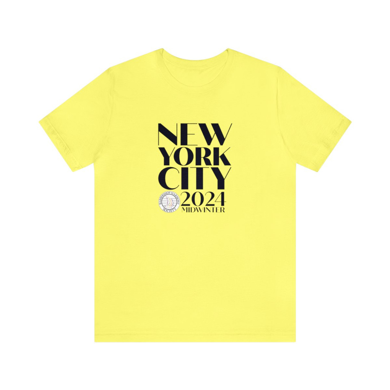 Unisex Jersey 2024 NYC Midwinter Logo Short Sleeve Tee- Multiple Colors