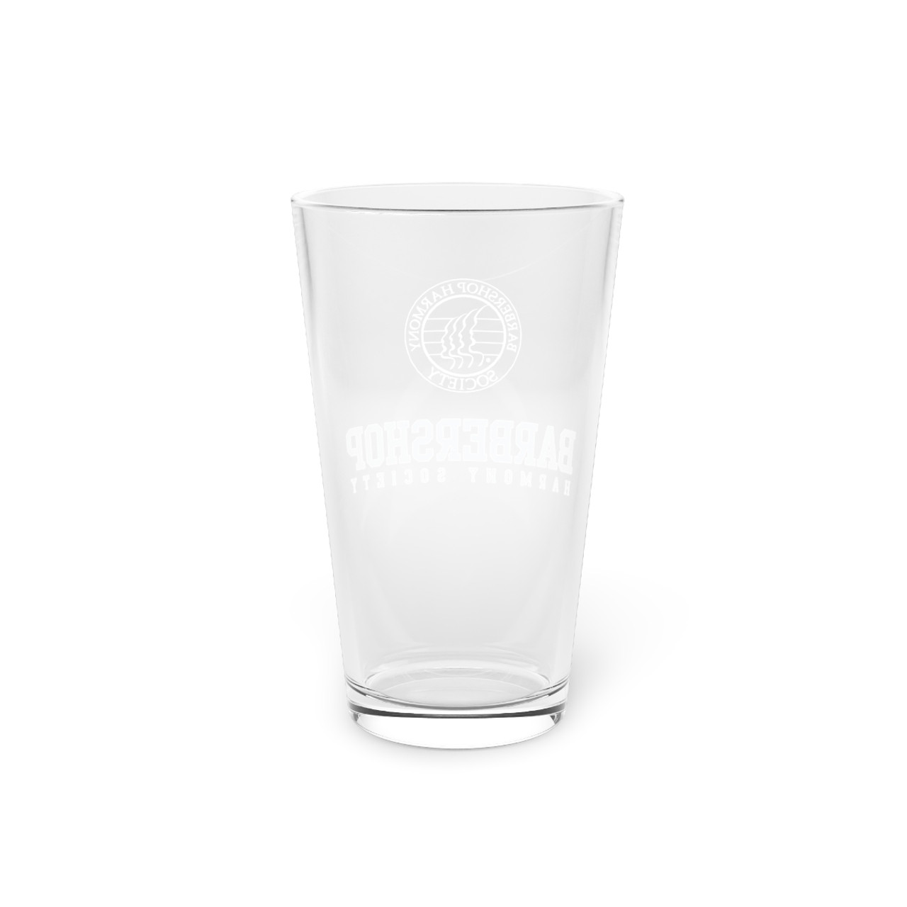 Barbershop Harmony Society with Seal Pint Glass, 16oz