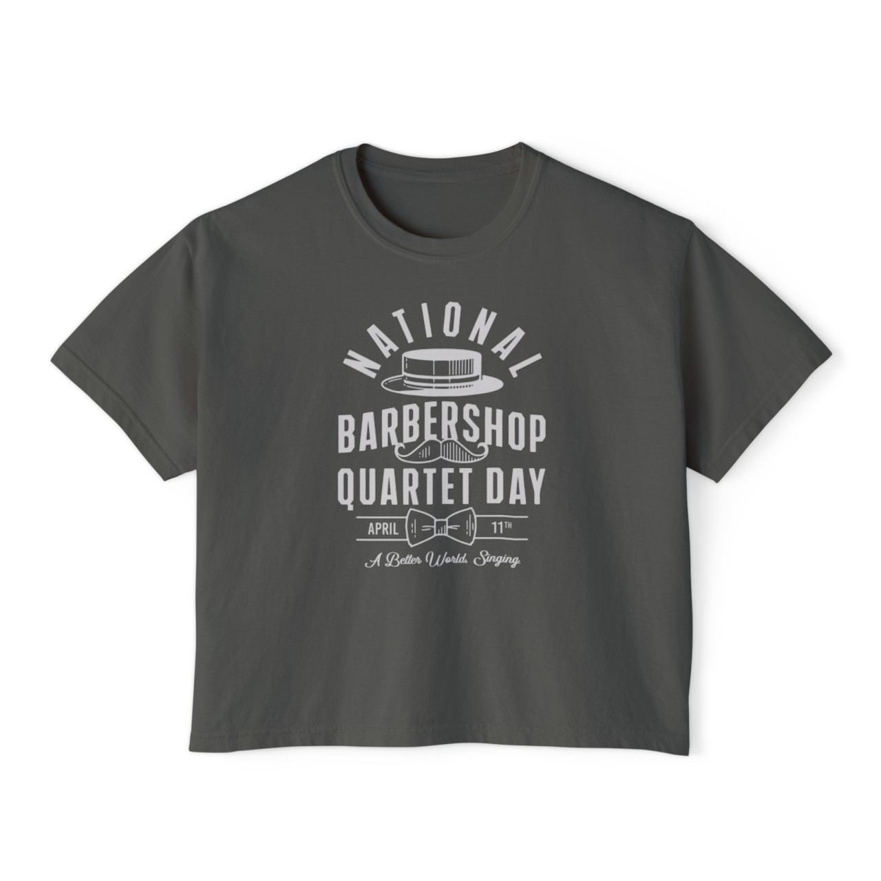 Women's National Barbershop Quartet Day Boxy Tee- Multiple Colors Available