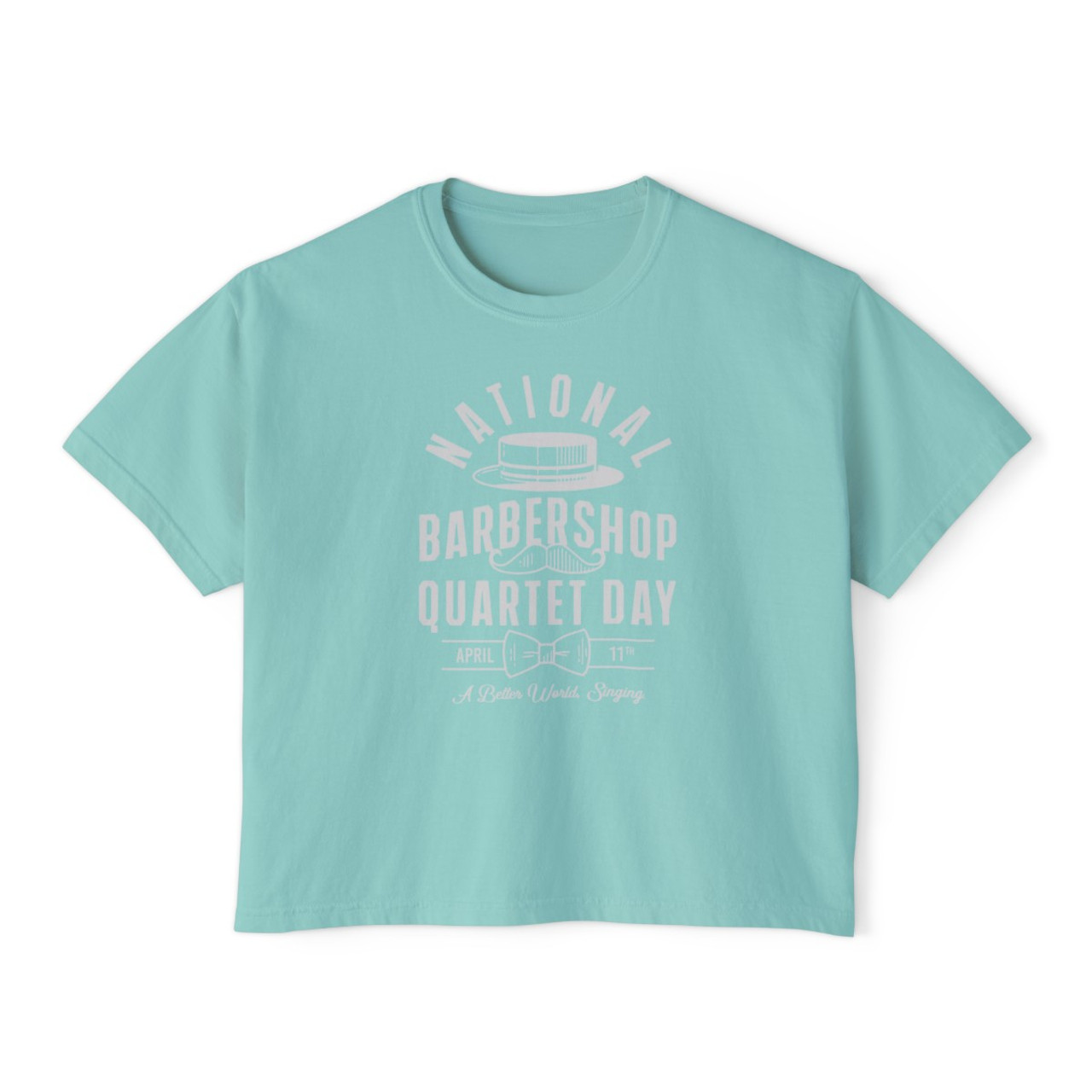 Women's National Barbershop Quartet Day Boxy Tee- Multiple Colors Available