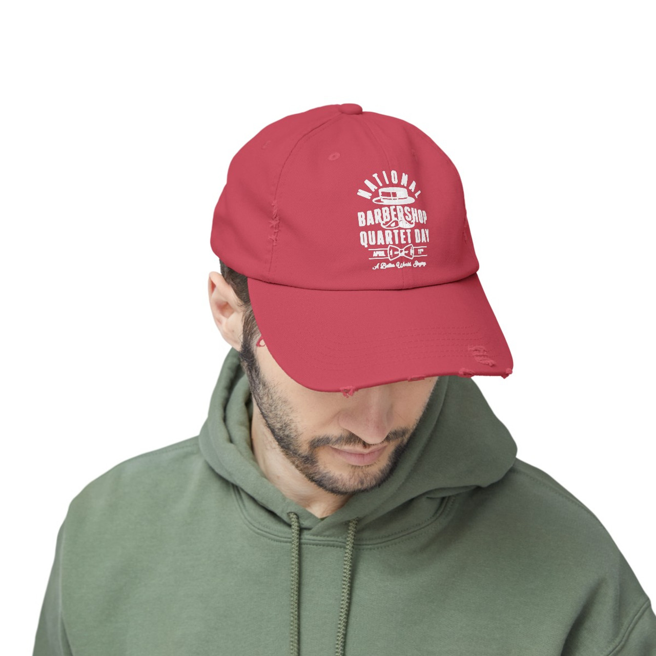 Barbershop Quartet Day Distressed Cap - Multiple Colors Available